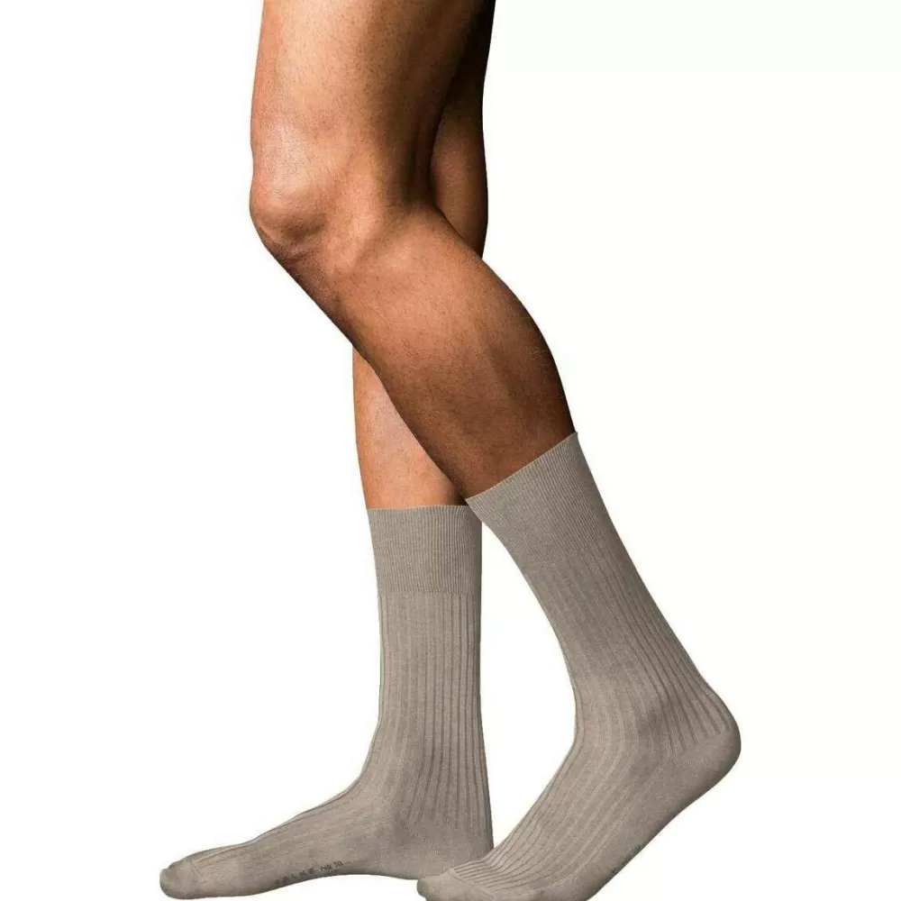 Falke Men's Socks^Beige No 10 Pure Fil D´Ecosse Socks