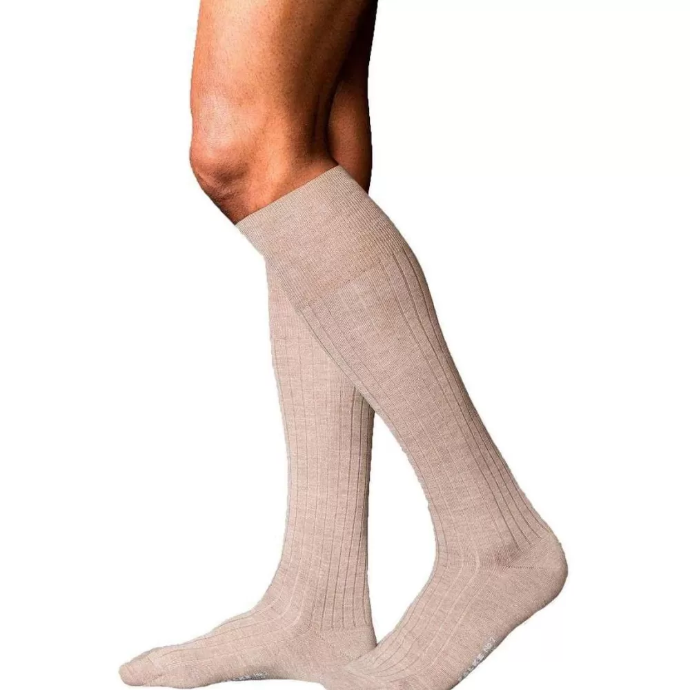 Falke Men's Socks^Beige No2 Finest Knee High Cashmere Socks