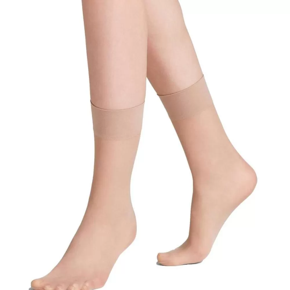 Falke Stockings^Beige Pure Matt 20 Denier Anklets