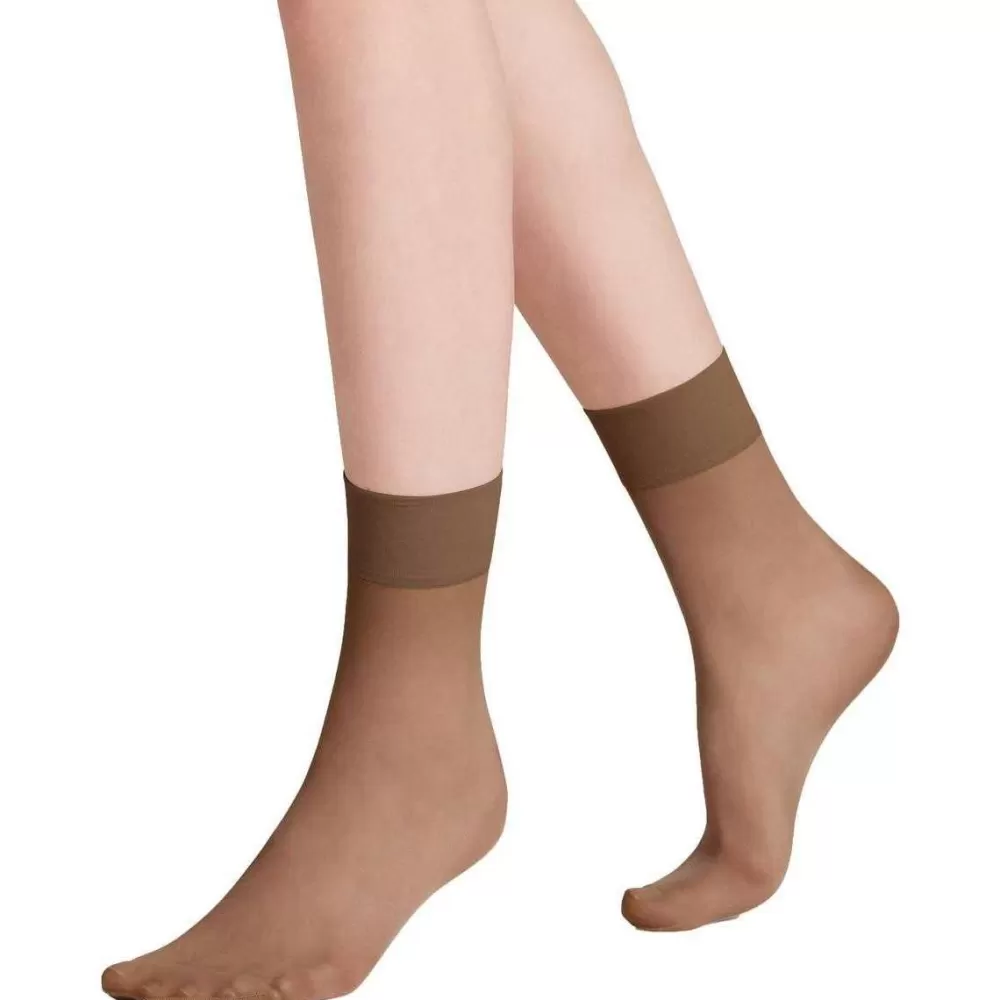 Falke Stockings^Beige Pure Matt 20 Denier Anklets