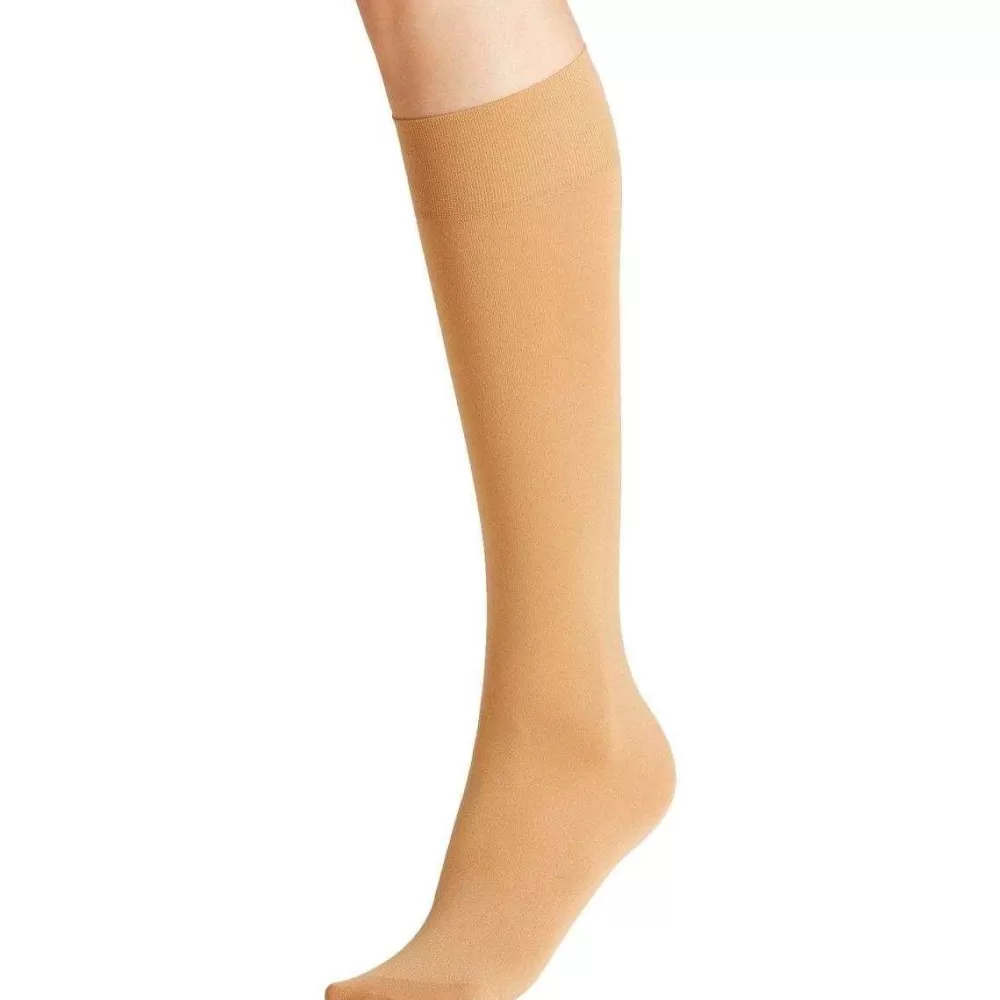 Falke Tights^Beige Seidenglatt 40 Den Knee High Tights
