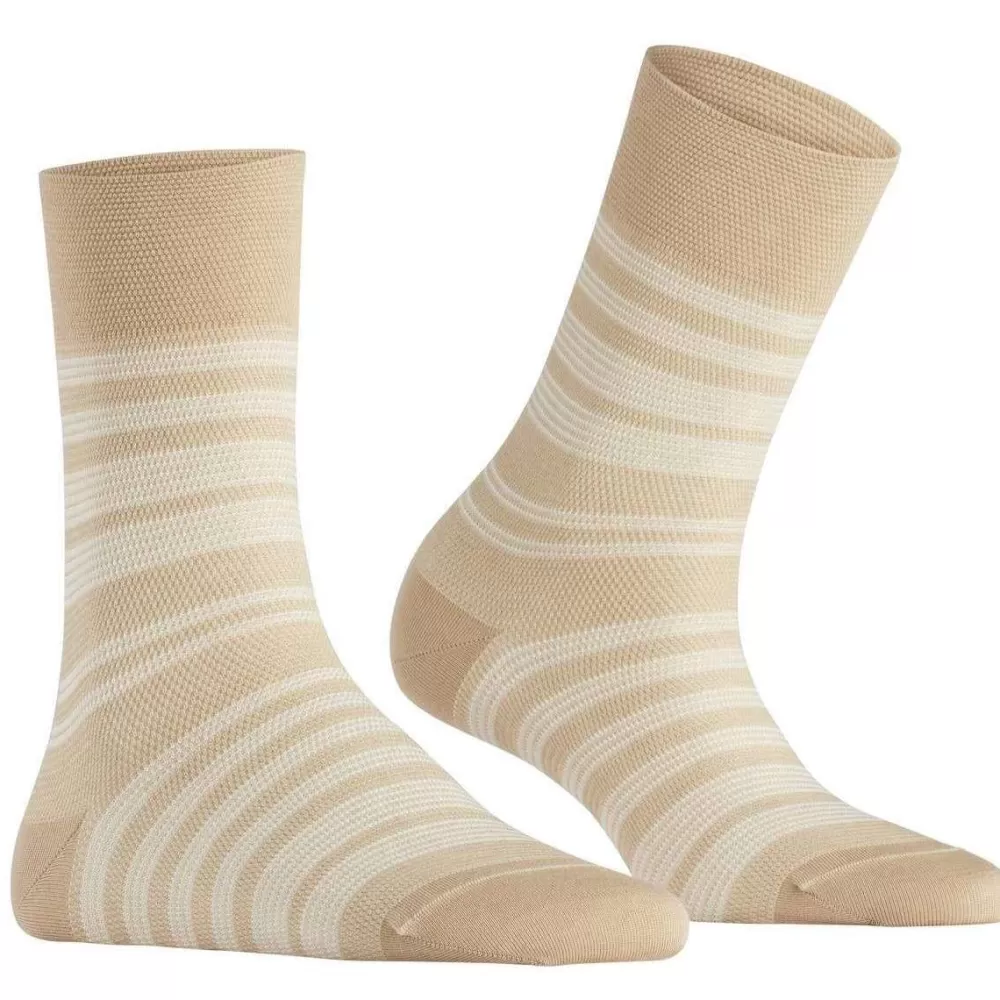 Falke Women's Socks^Beige Sensitive Sunset Stripe Socks