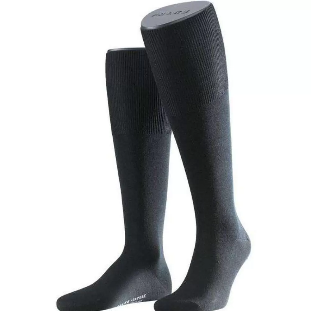 Falke Men's Socks^Black Airport Knee High Socks