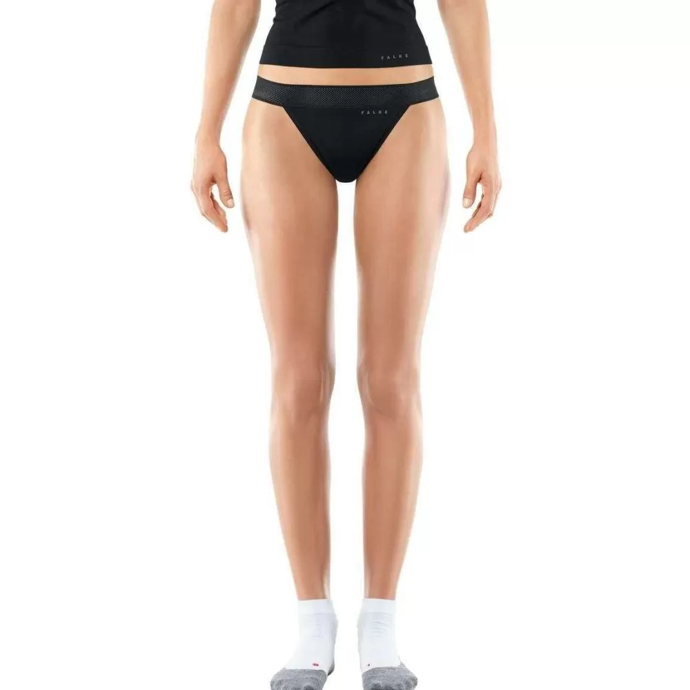 Falke Women's Underwear^Black Cool Thong