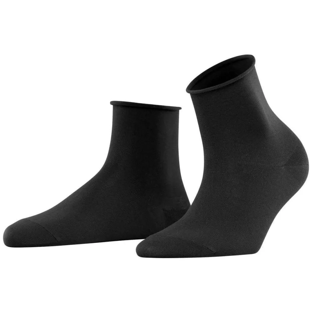 Falke Women's Socks^Black Cotton Touch Short Socks