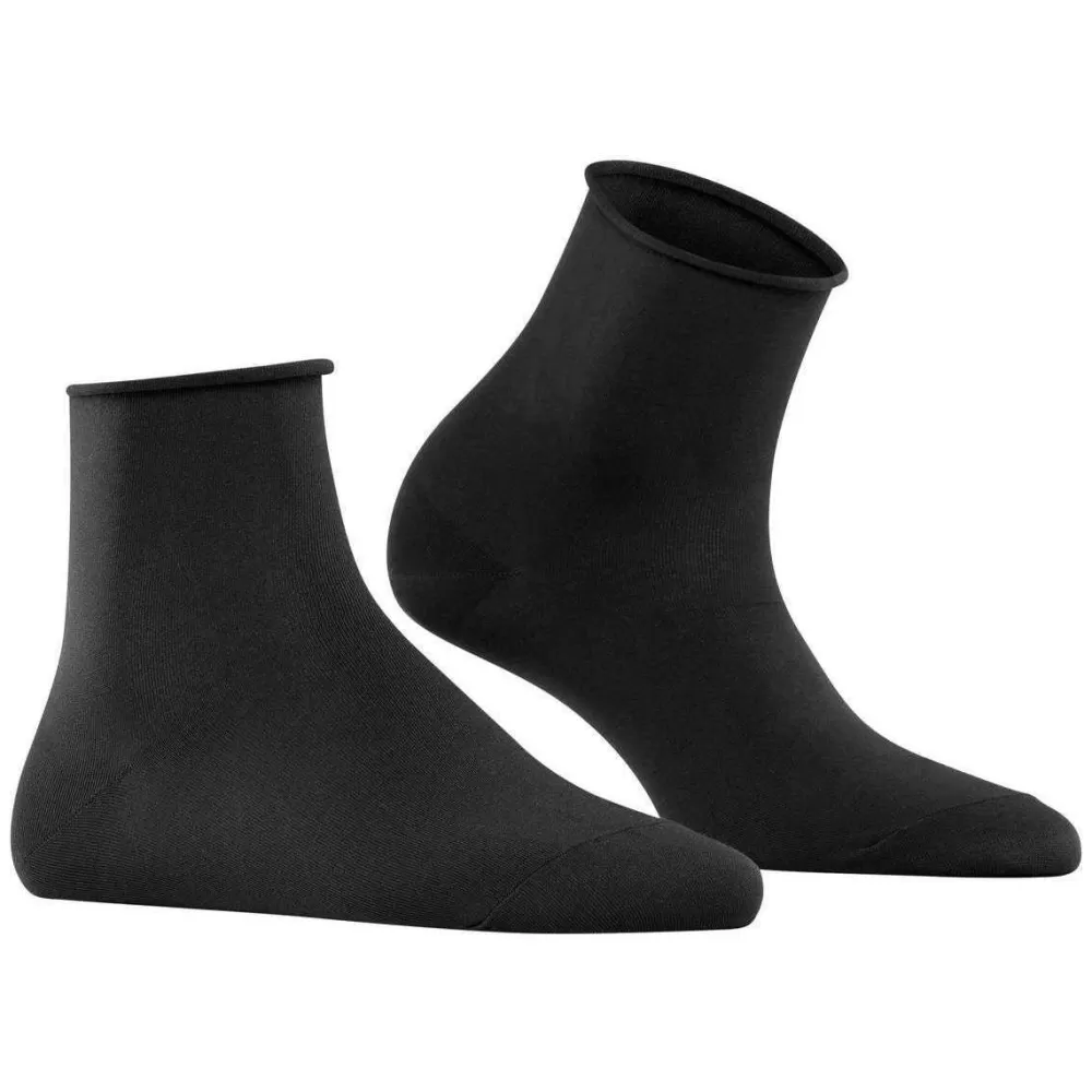 Falke Women's Socks^Black Cotton Touch Short Socks
