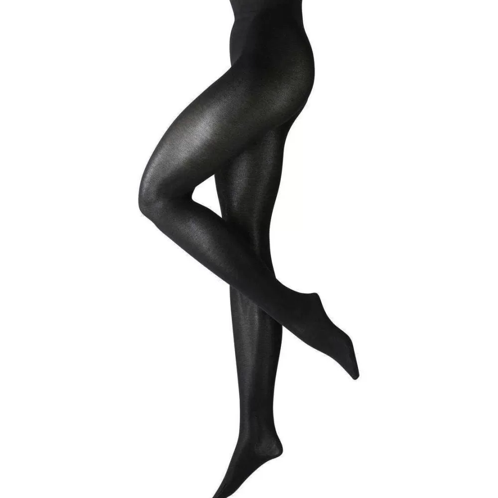 Falke Tights^Black Cotton Touch Tights