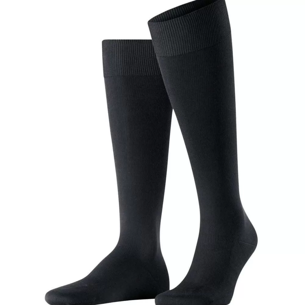 Falke Men's Socks^Black Energizing Cotton Knee High Socks