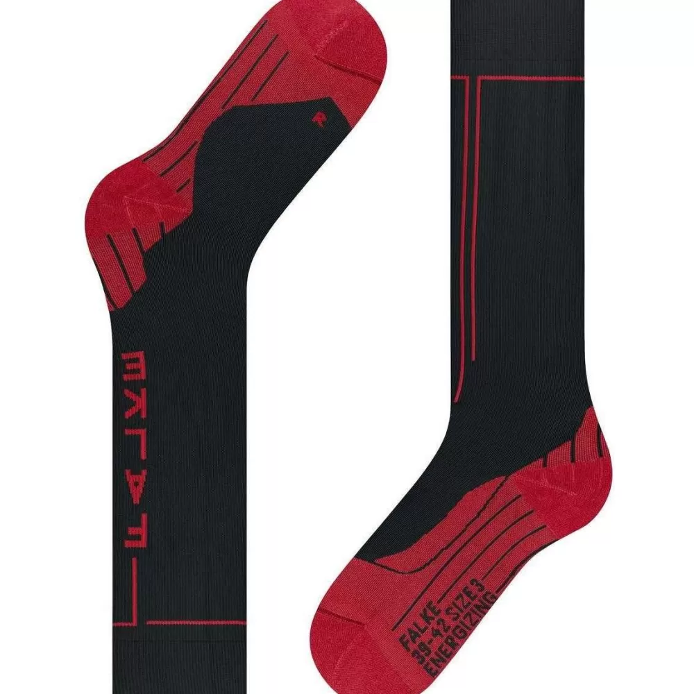 Falke Men's Socks^Black Energizing Knee High Health Socks