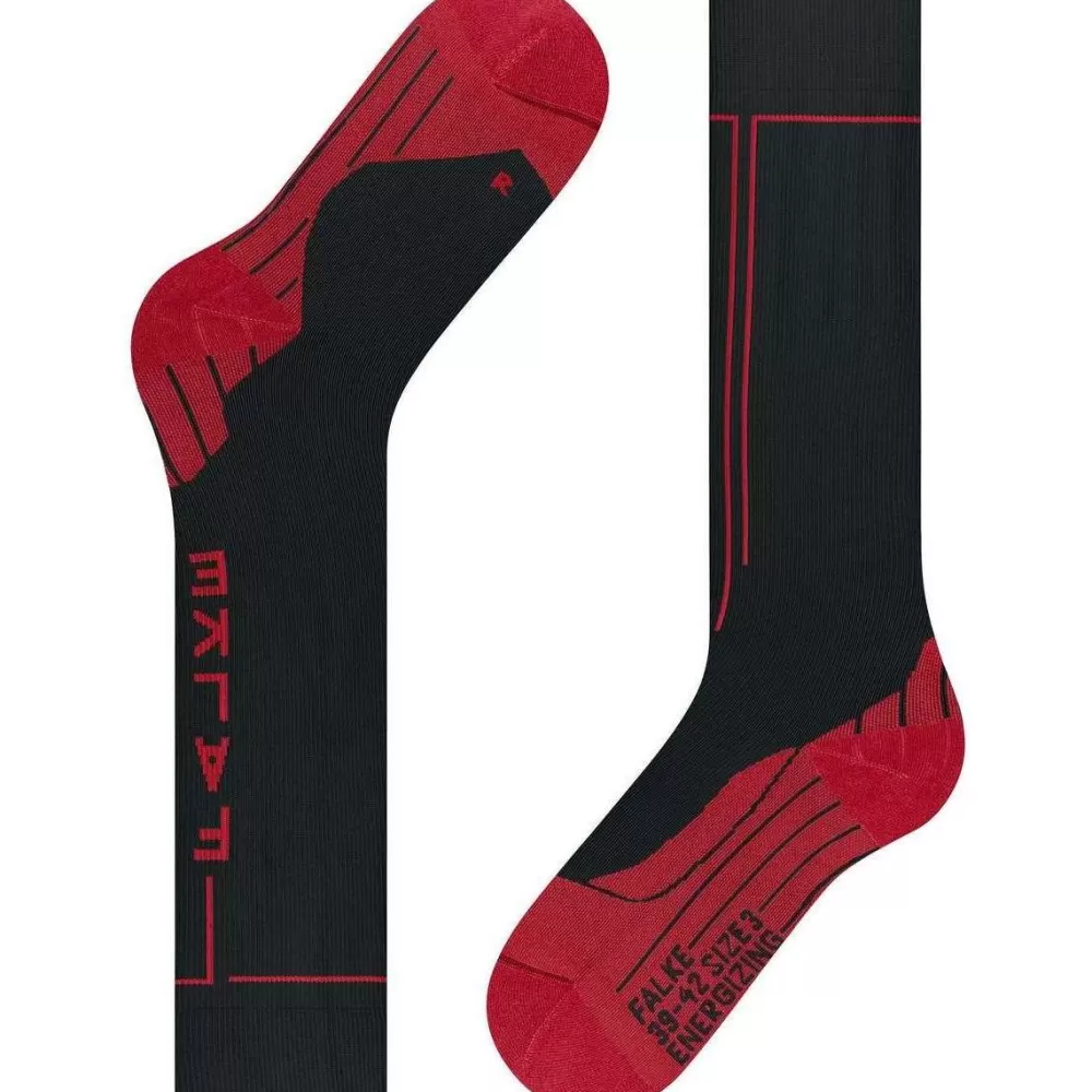 Falke Men's Socks^Black Energizing Knee High Health Socks