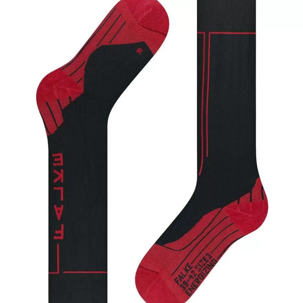 Falke Men's Socks^Black Energizing Knee High Health Socks