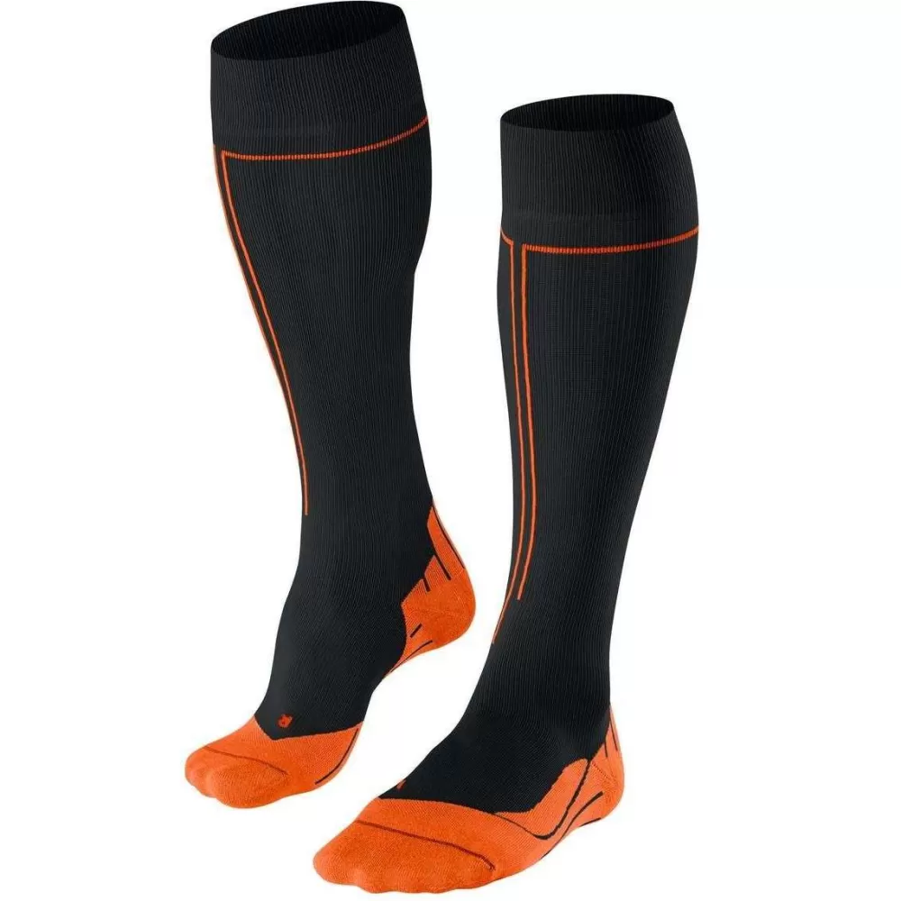 Falke Men's Socks^Black Energizing W2 Knee High Health Socks