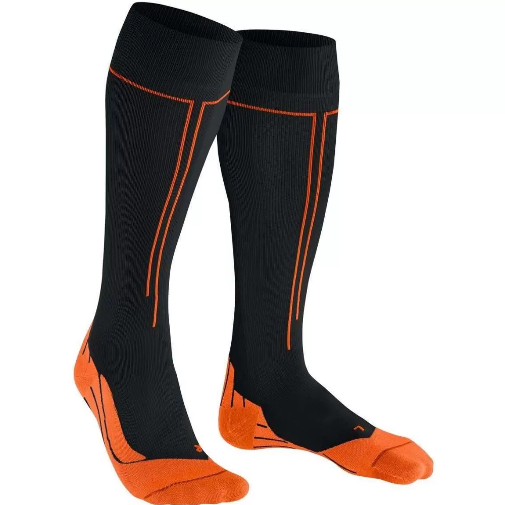 Falke Men's Socks^Black Energizing W2 Knee High Health Socks