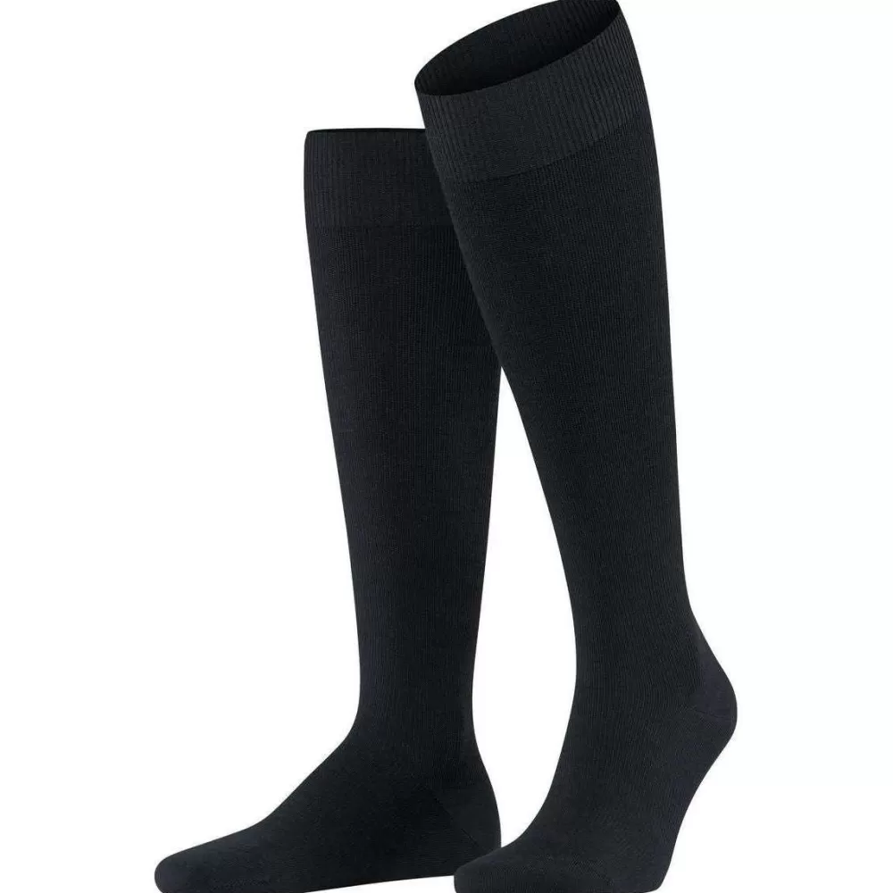 Falke Men's Socks^Black Energizing Wool Knee High Socks