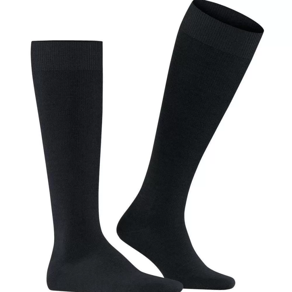 Falke Men's Socks^Black Energizing Wool Knee High Socks