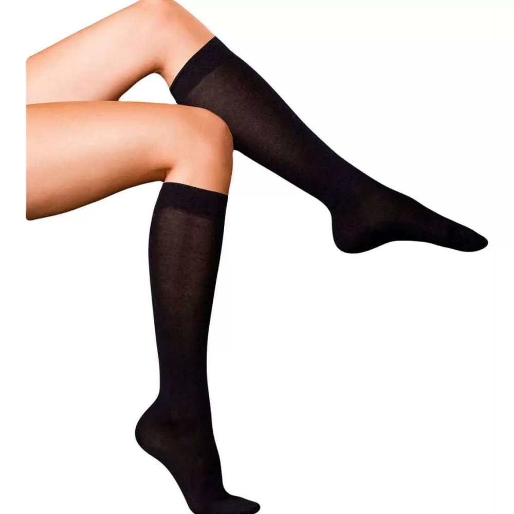 Falke Women's Socks^Black Finest No1 Cashmere Knee High Socks