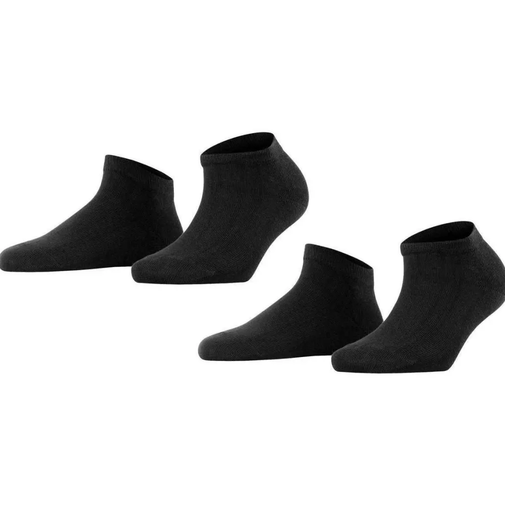 Falke Women's Socks^Black Happy 2-Pack Sneaker Socks