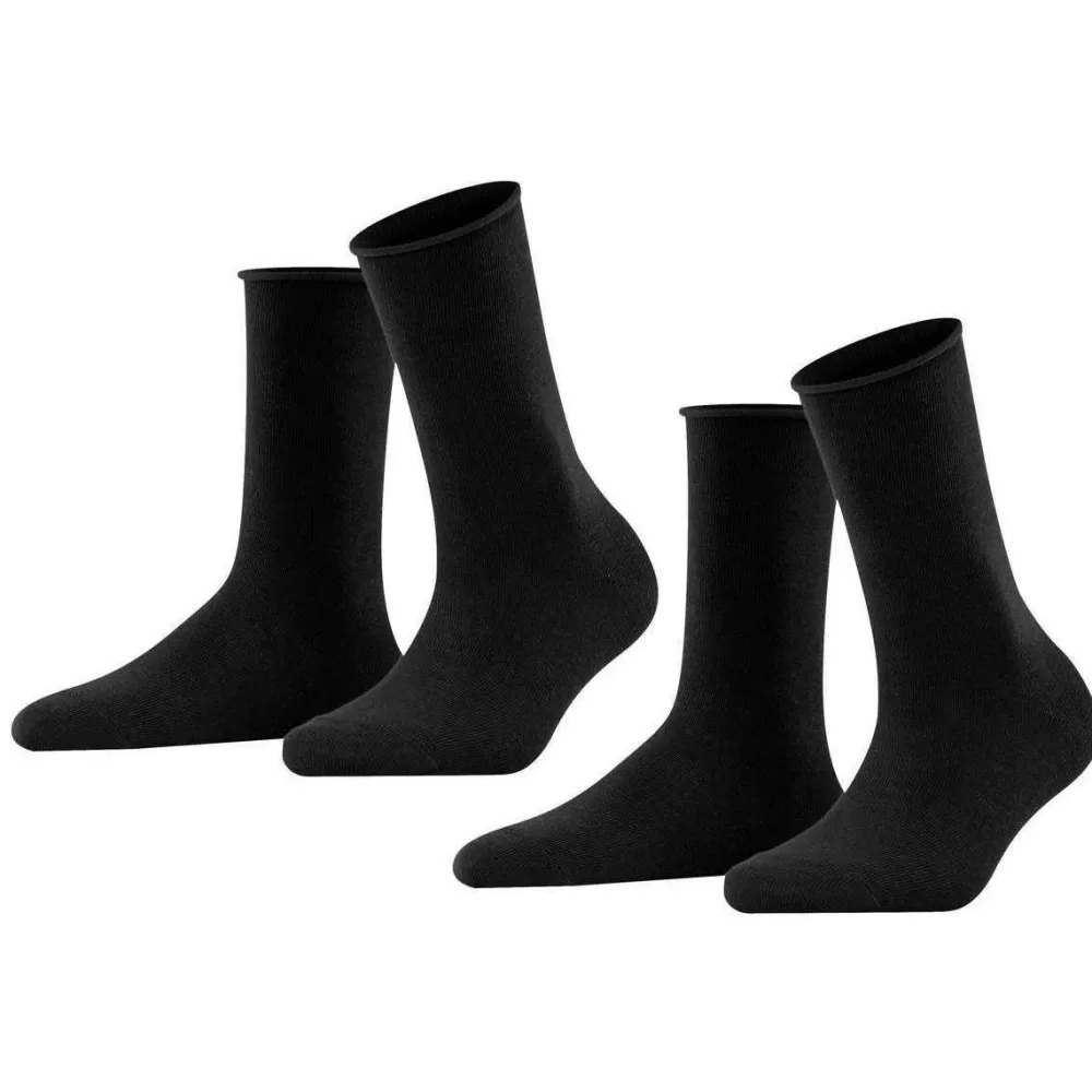 Falke Women's Socks^Black Happy 2-Pack Socks
