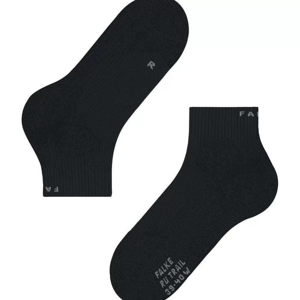 Falke Men's Socks^Black Running Trail Sneaker Socks