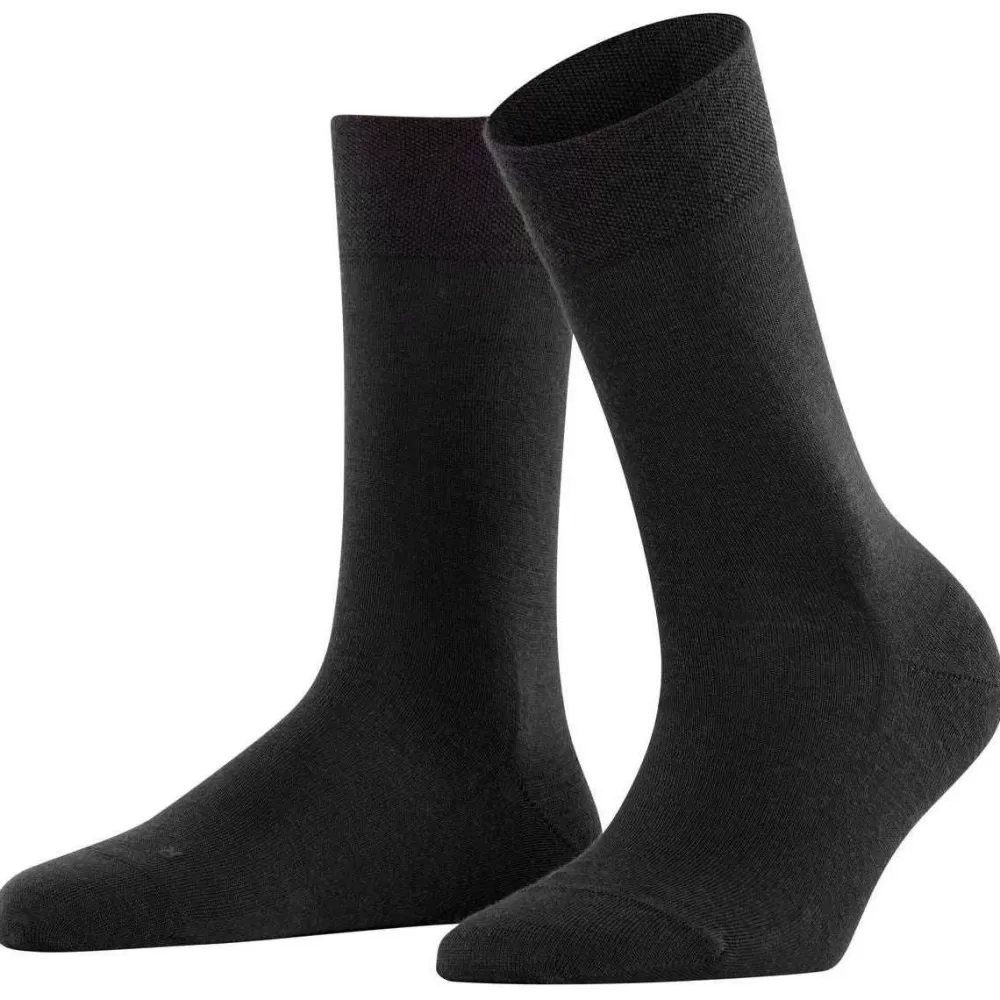 Falke Women's Socks^Black Sensitive Berlin Socks
