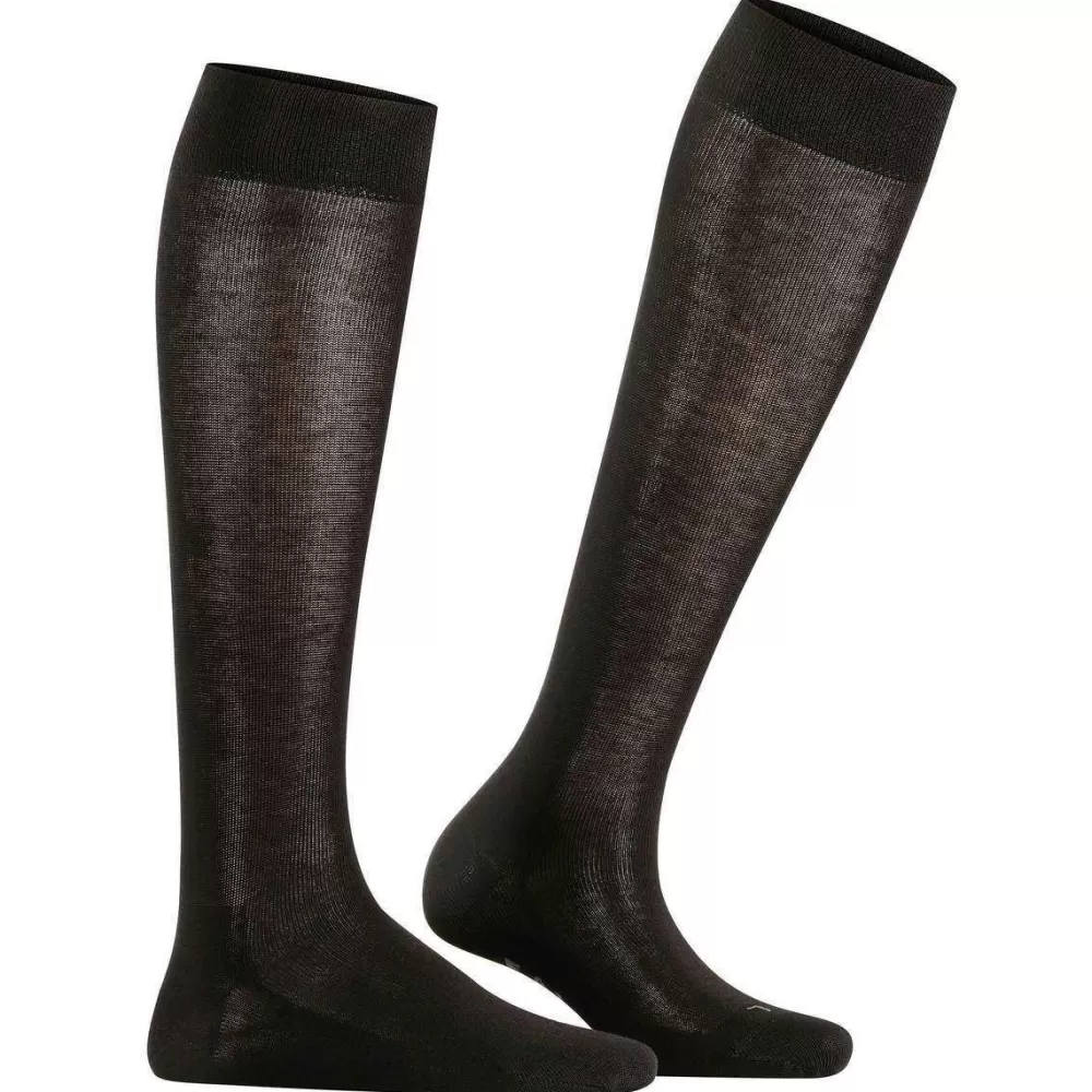 Falke Women's Socks^Black Sensitive London Knee High Socks