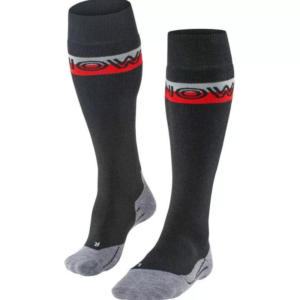 Falke Men's Socks^Black Sk2 Intermediate Skiing Knee High Socks