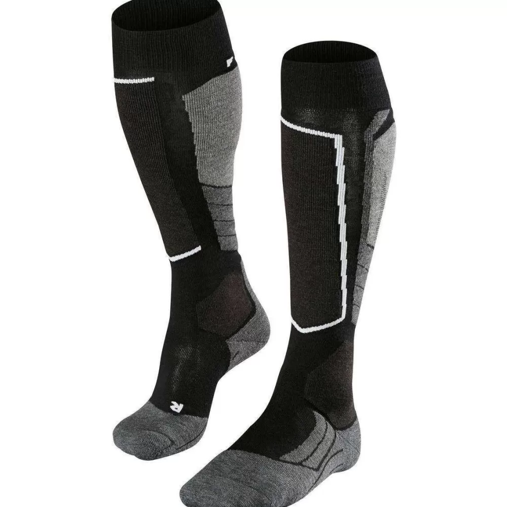 Falke Men's Socks^Black Skiing 2 Medium Wool Socks