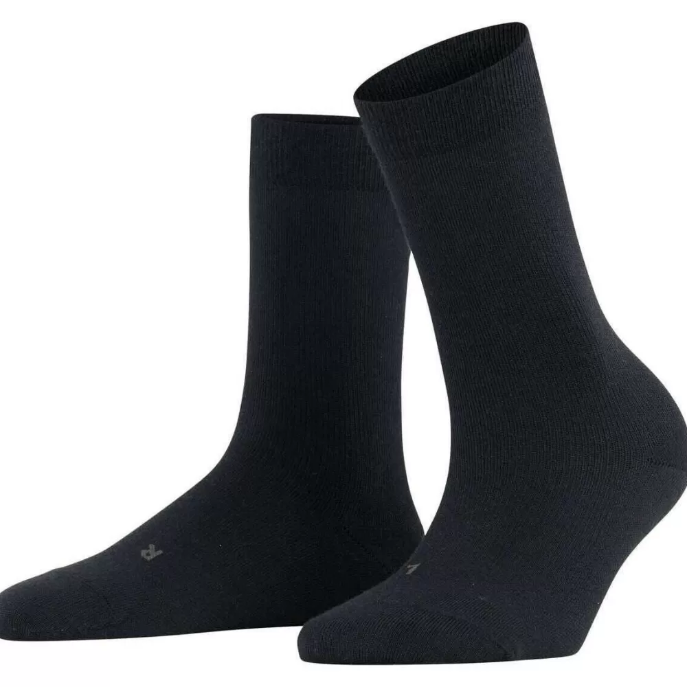 Falke Women's Socks^Black Stabilizing Wool Everyday Socks