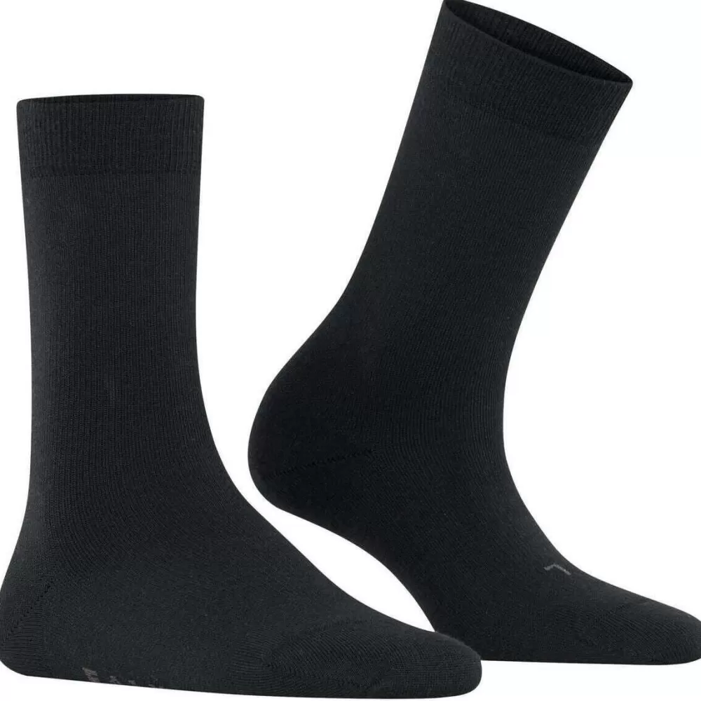 Falke Women's Socks^Black Stabilizing Wool Everyday Socks