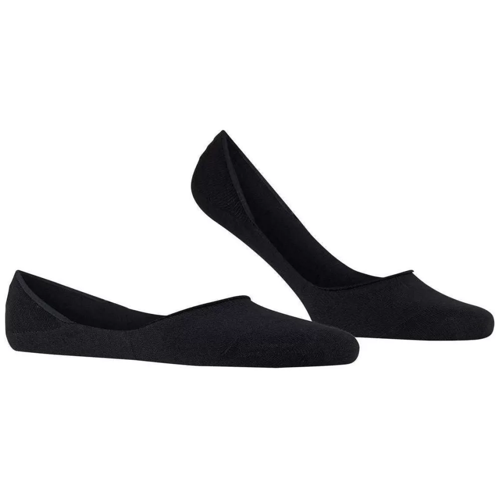Falke Men's Socks^Black Step Medium Cut No Show Box Socks