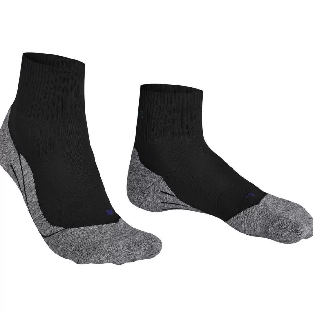 Falke Men's Socks^Black Tk5 Wander Cool Short Socks