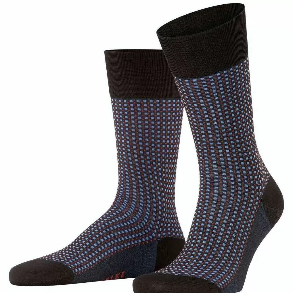 Falke Men's Socks^Black Uptown Tie Socks
