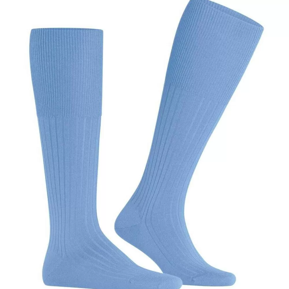 Falke Men's Socks^Blue Bristol Pure Knee High Socks