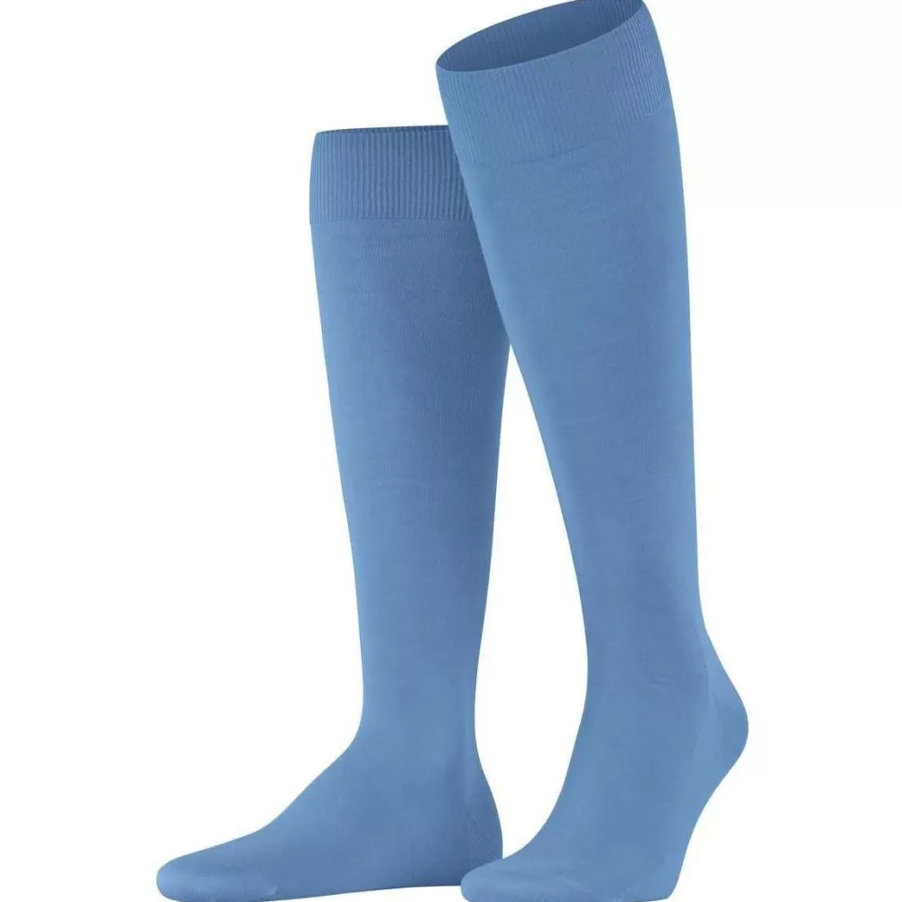 Falke Men's Socks^Blue Climawool Knee High Socks