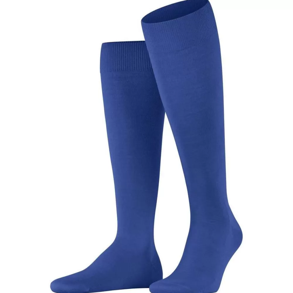 Falke Men's Socks^Blue Climawool Knee High Socks