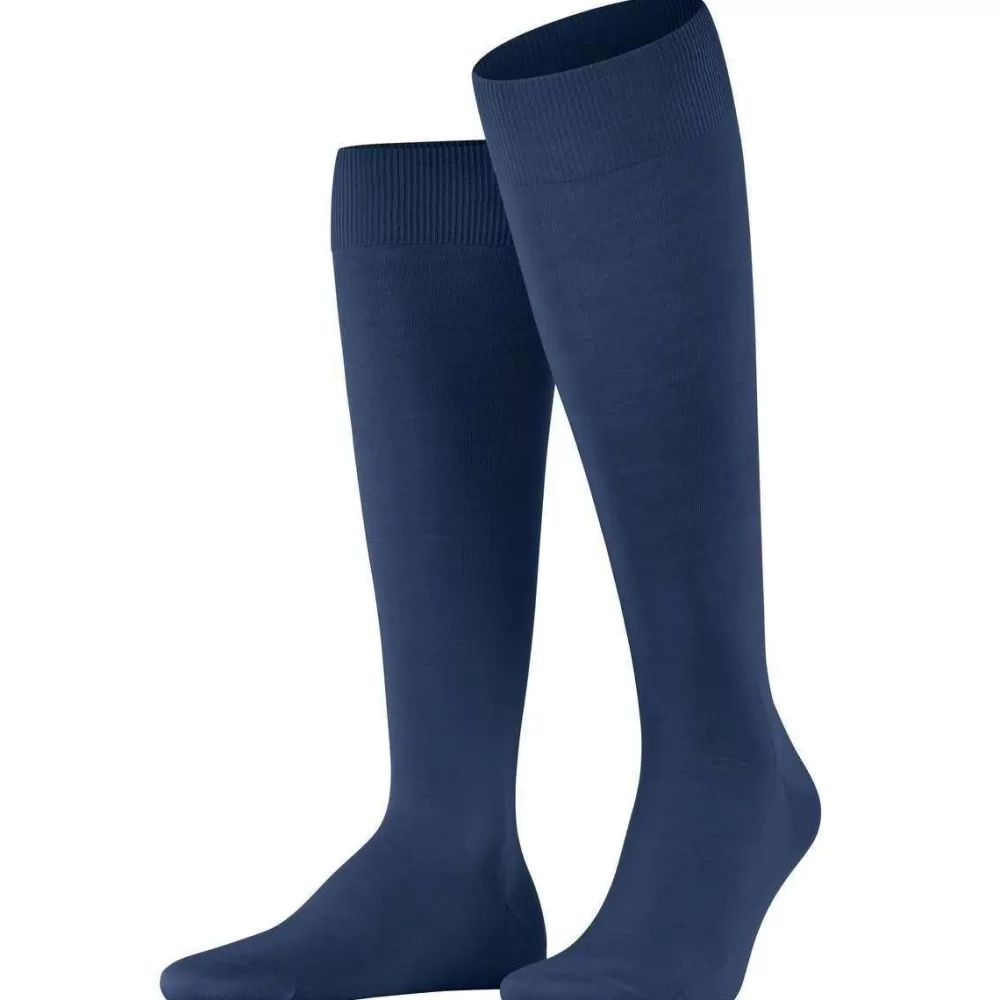 Falke Men's Socks^Blue Climawool Knee High Socks