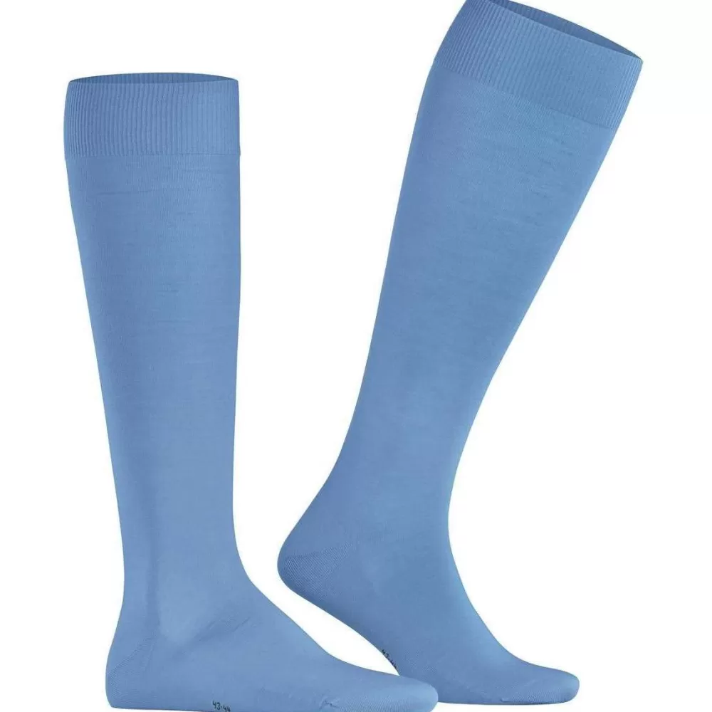 Falke Men's Socks^Blue Climawool Knee High Socks