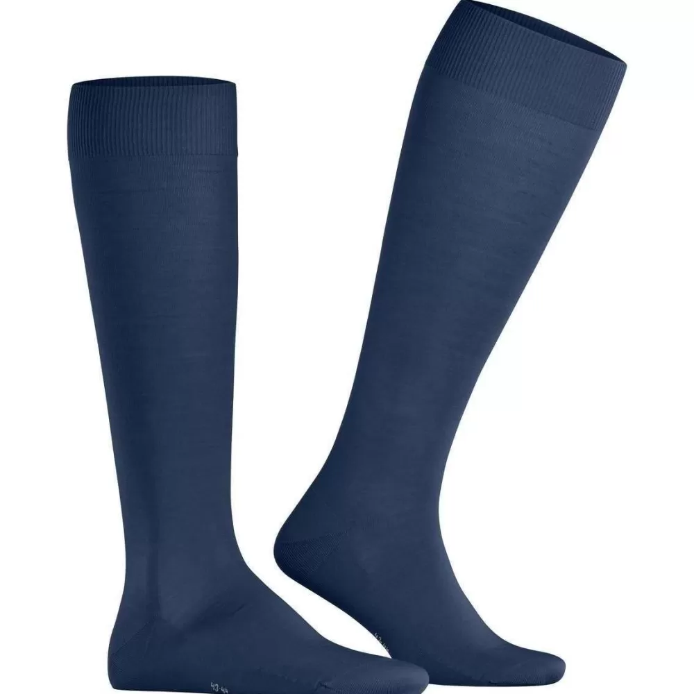 Falke Men's Socks^Blue Climawool Knee High Socks