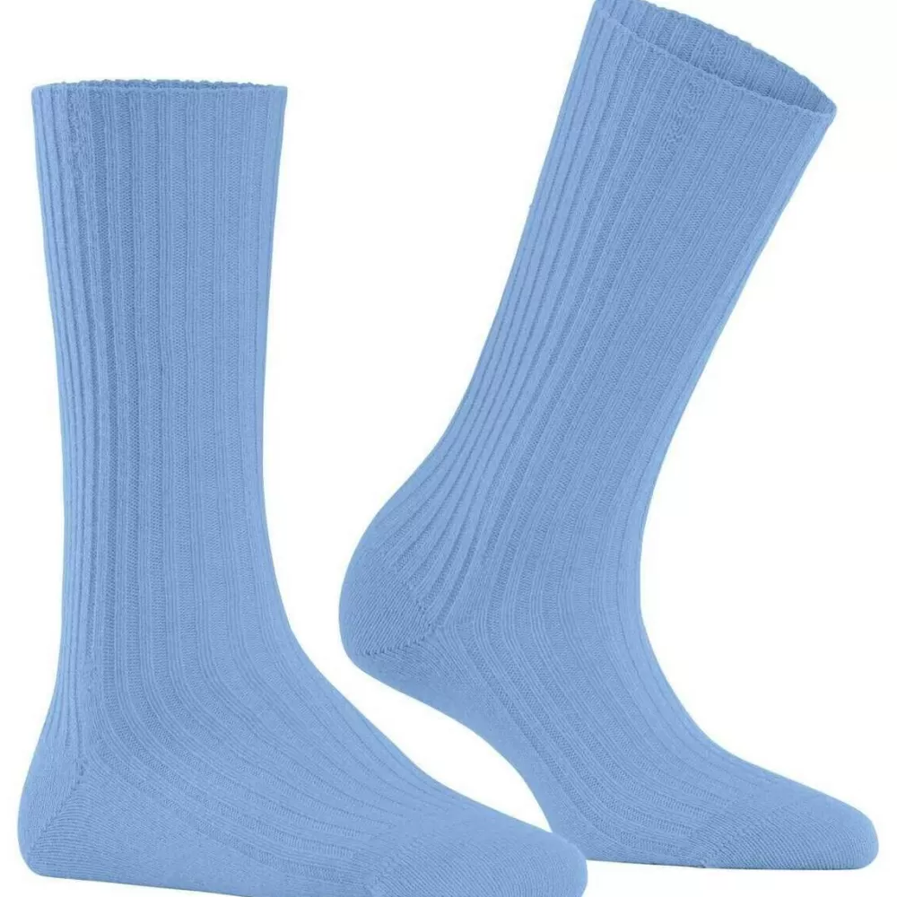 Falke Women's Socks^Blue Cosy Wool Boot Socks