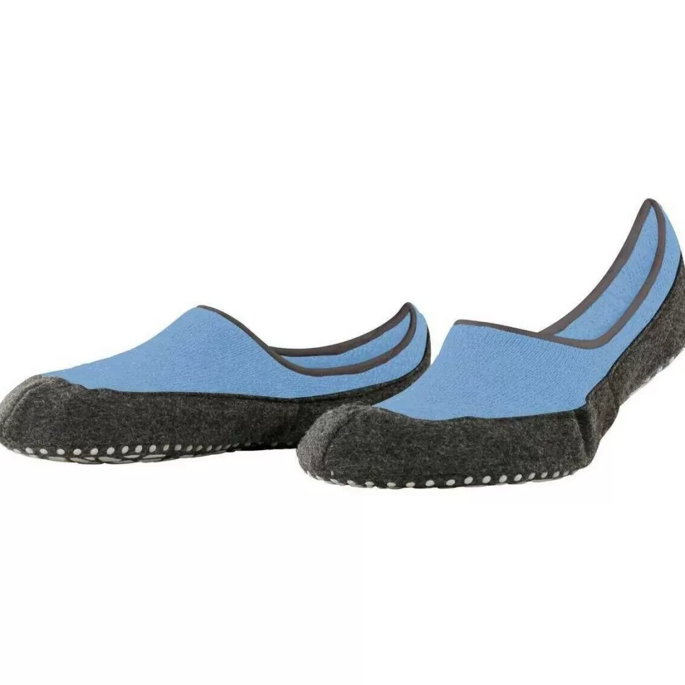 Falke Men's Socks^Blue Cosyshoe Sneaker Slipper Socks