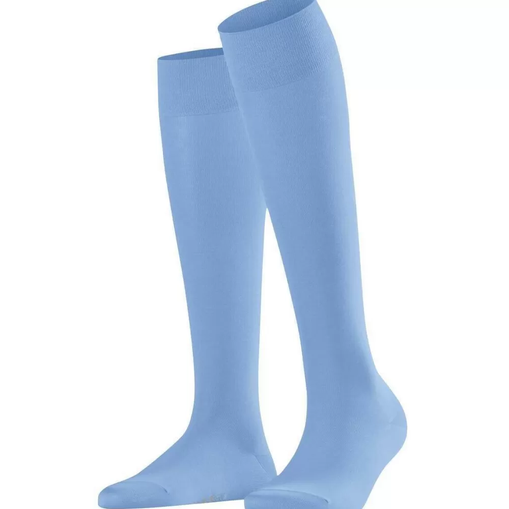 Falke Women's Socks^Blue Cotton Touch Knee High Socks
