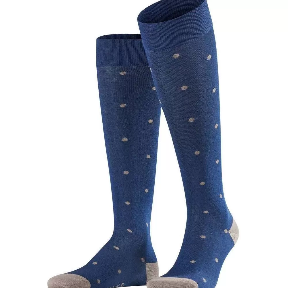 Falke Men's Socks^Blue Dot Knee-High Socks