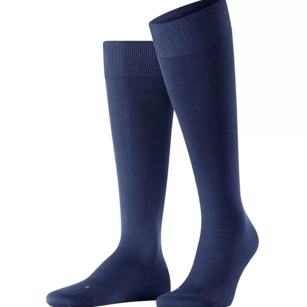 Falke Men's Socks^Blue Energizing Cotton Knee High Socks