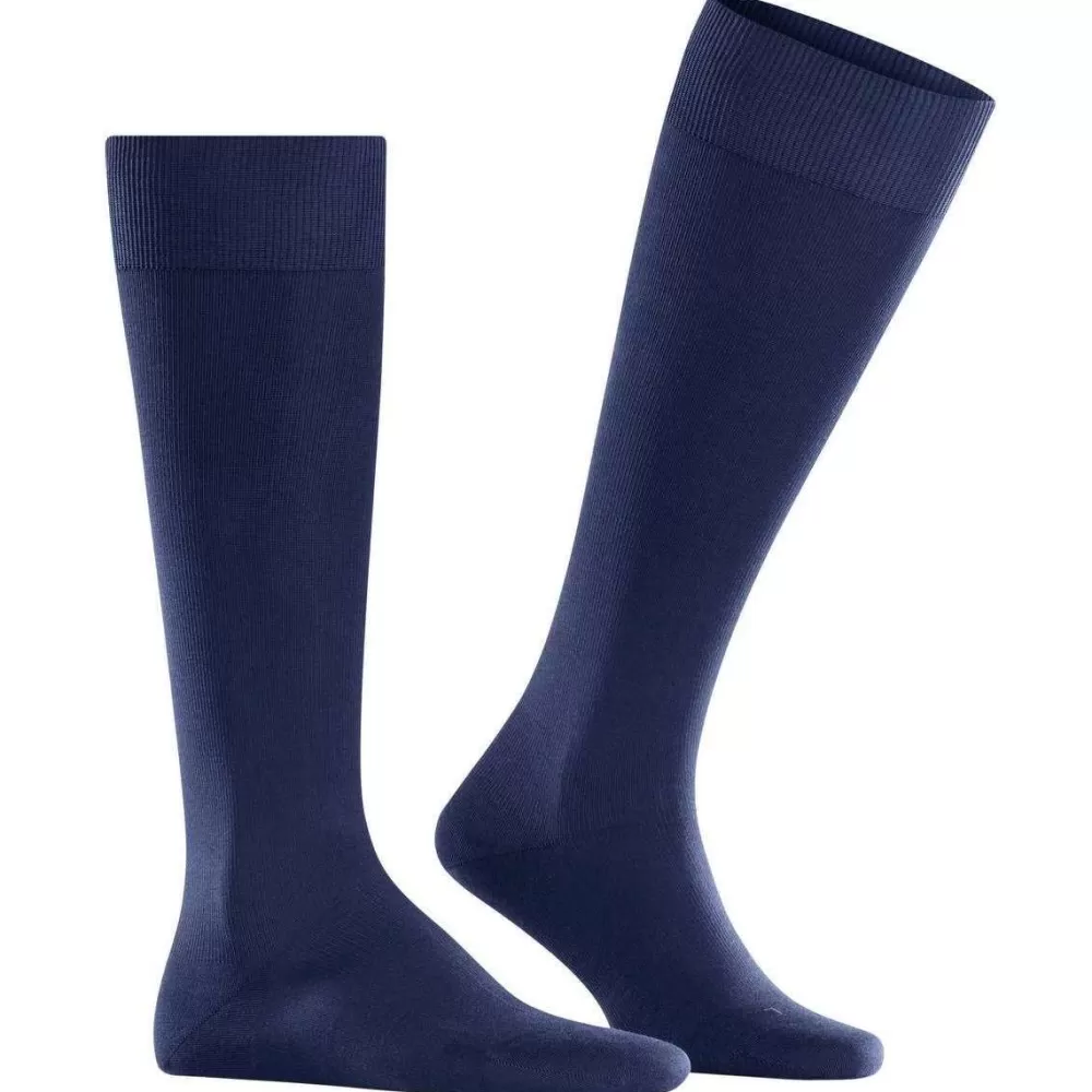 Falke Men's Socks^Blue Energizing Cotton Knee High Socks