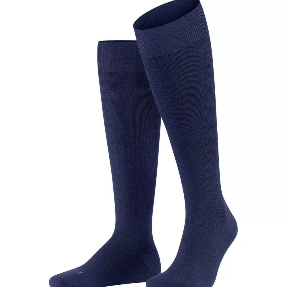 Falke Men's Socks^Blue Energizing Wool Knee High Socks