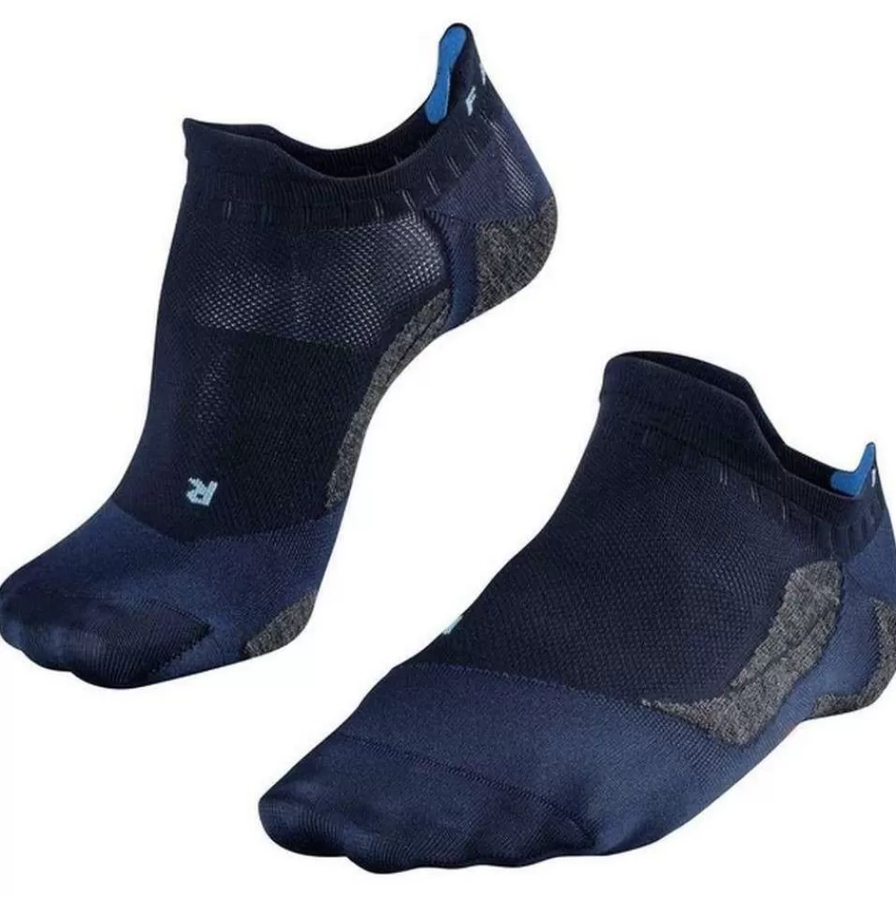 Falke Men's Socks^Blue Golfing 5 Invisible No Show Socks