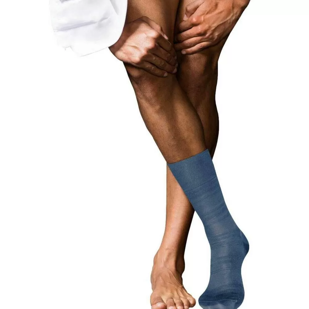 Falke Men's Socks^Blue Highshine Socks