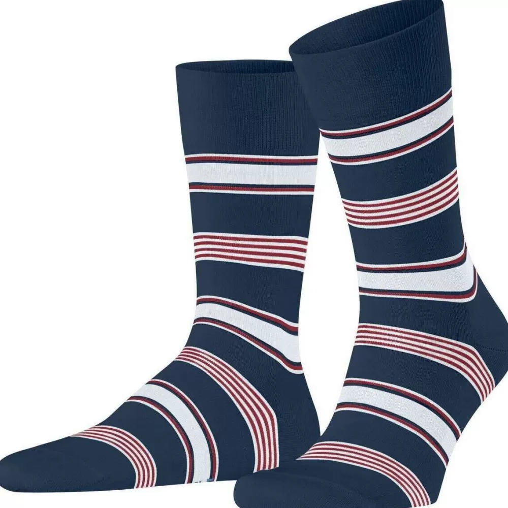 Falke Men's Socks^Blue Marina Stripe Socks