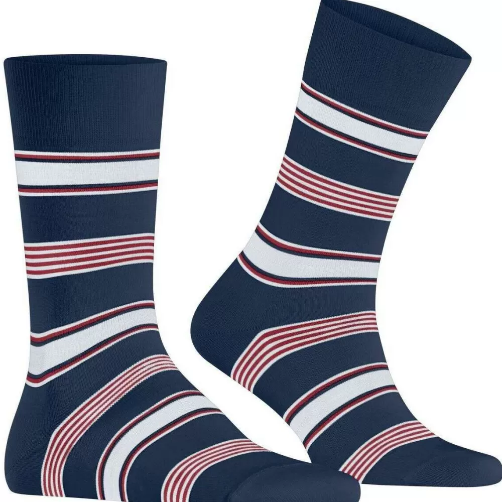 Falke Men's Socks^Blue Marina Stripe Socks