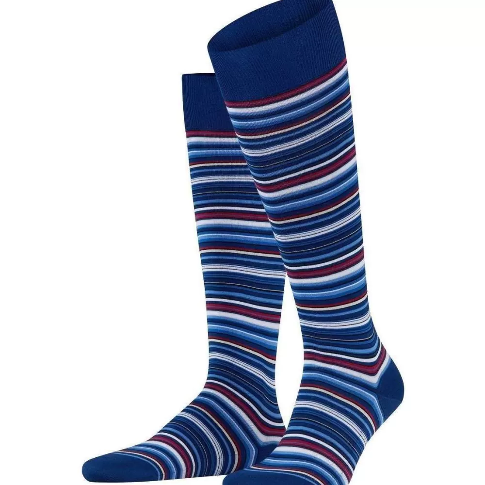 Falke Men's Socks^Blue Microblock Knee-High Socks
